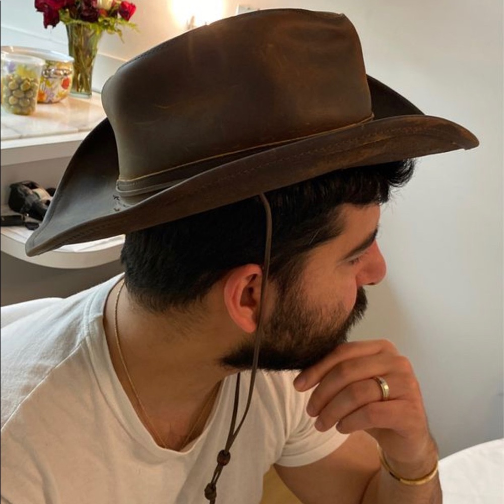 Outback Western Style Leather Cowboy hat - Picture 7 of 12